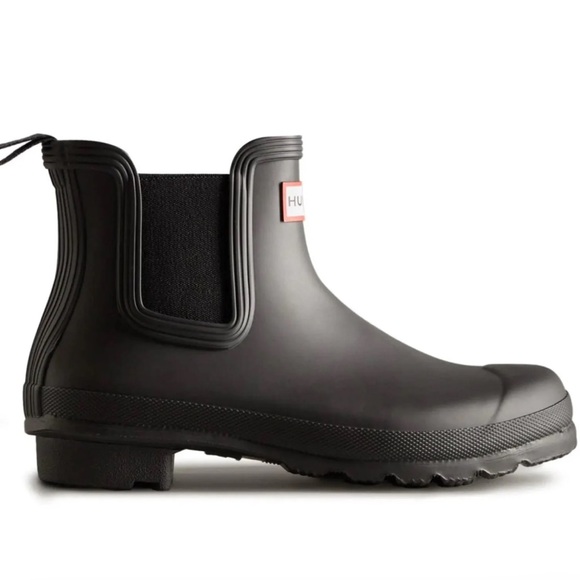 Hunter Classic Black Ankle Boots - Picture 3 of 7